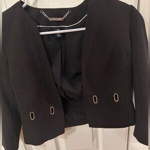 White House Black Market Black Blazer with Metal Accents